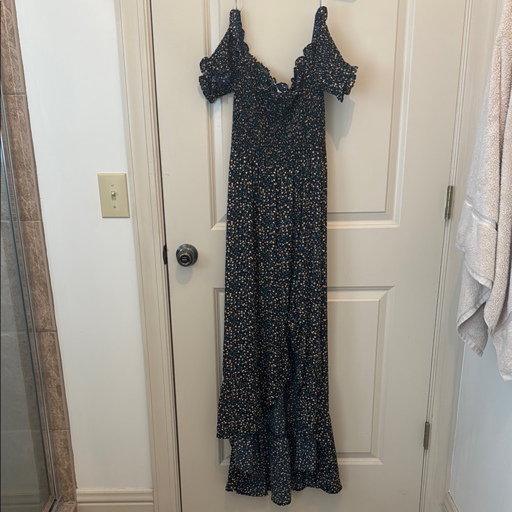 Mi Ami Floral Off-Shoulder Maxi Dress